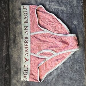 Vintage RARE American Eagle Briefs w/Fly - Red/Gray